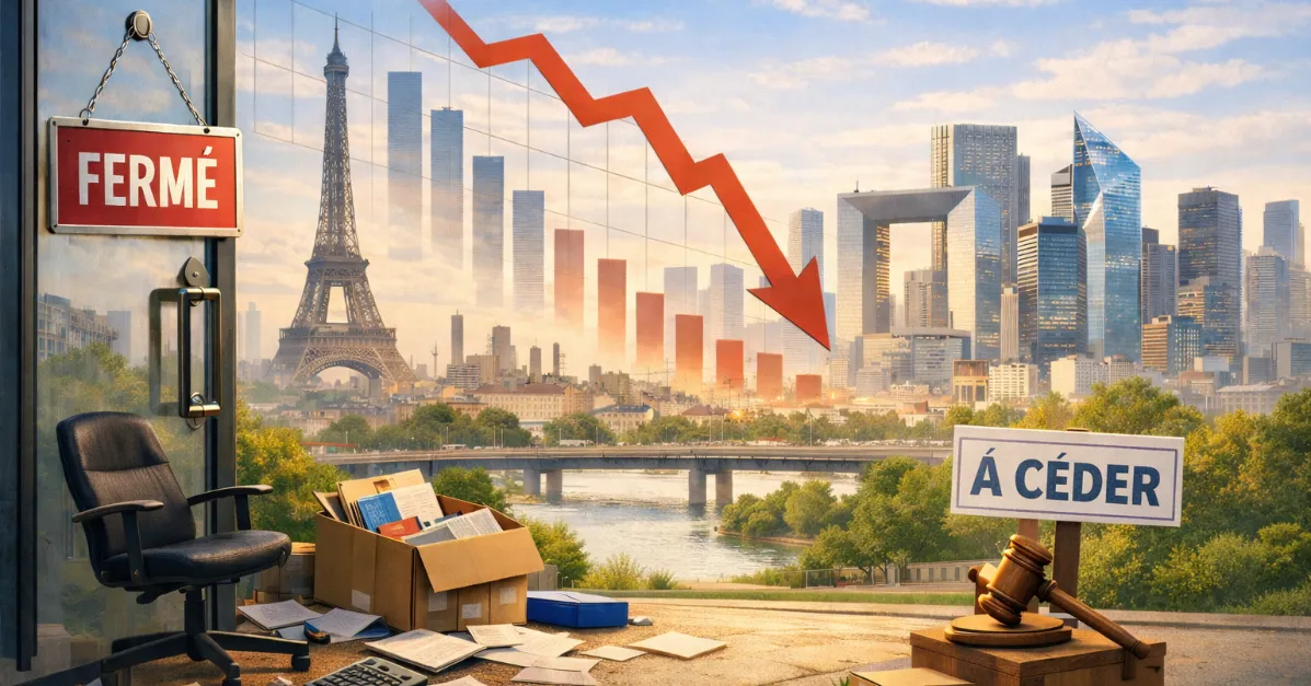 Faillites d’entreprises dans la Métropole du Grand Paris : 2025 marque un changement de régime